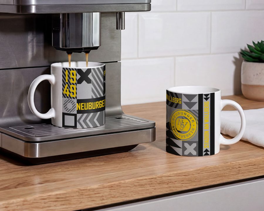 NSV-Sammlertasse mit Vereinslogo und Wallberg-Schriftzug